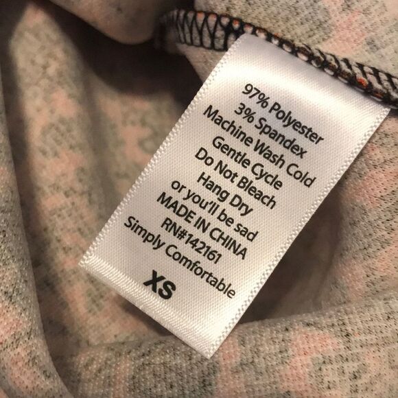 LuLaRoe Orange & Black Floral Print Skirt - XS - Picture 7 of 8